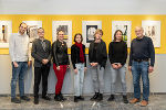 Kunstschaffende (v.l.n.r.) Sebastian Liebich, Dominik Knechtl, Viktoria Pieber, Antonia Friedl, Martina Raffler, Denise Hüttenbrenner, Franz Jäger